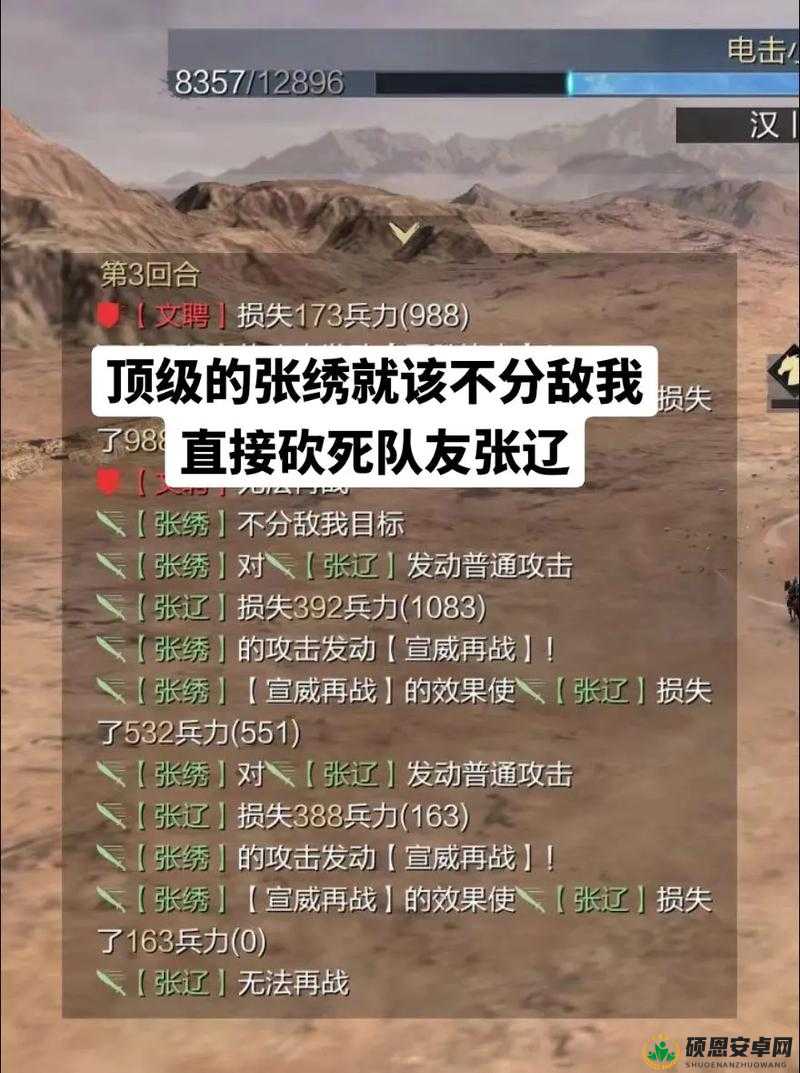 率土之滨游戏中张绣角色深度解析，属性特点与技能效果全面详解